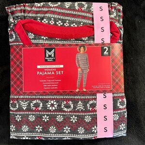 Member’s Mark Women’s Holiday Pajama Set Small – Fair Isle Print